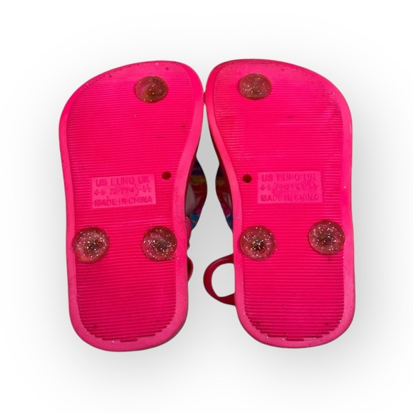 Capelli NY ㋛ Slingback Flip Flop Rainbow Glitter Sandals ㋛ Fuchsia ㋛ Size 4 / 5 - Picture 11 of 16